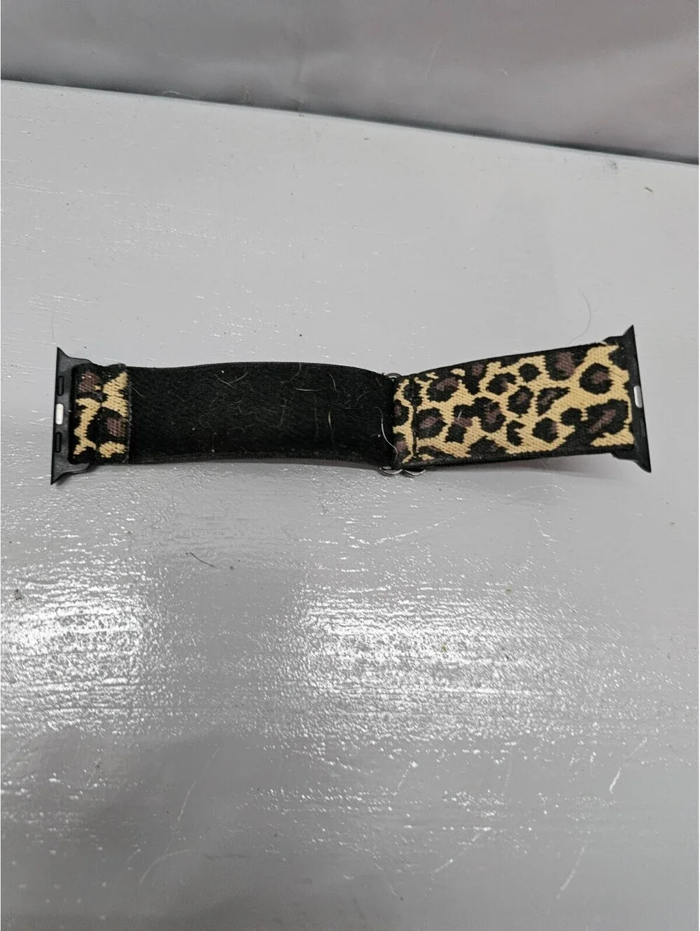 Apple Watch Band Leopard Print Elastic Stretch 38 40 41mm Fabric Preowned